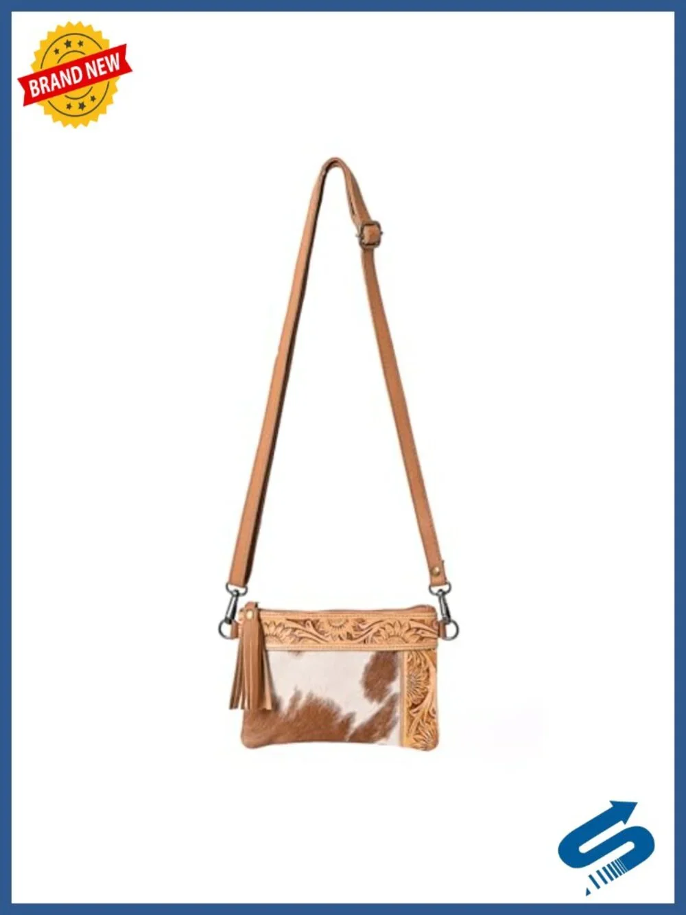 leather crossbody bag with 60 inch strap
